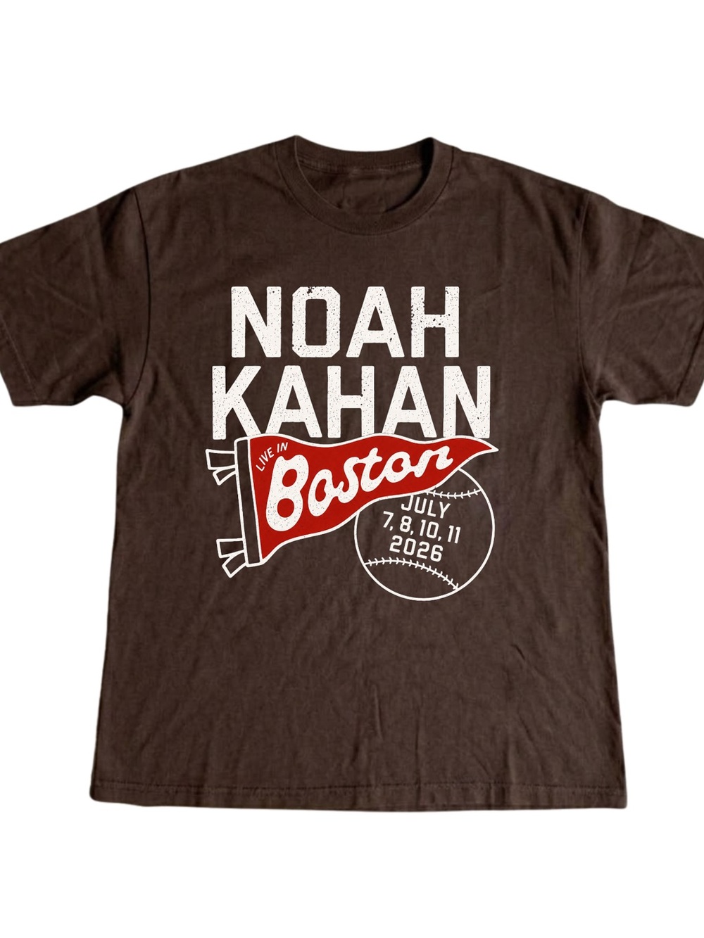 Gildan Noah Kahan Graphic Tee - Brown & Red